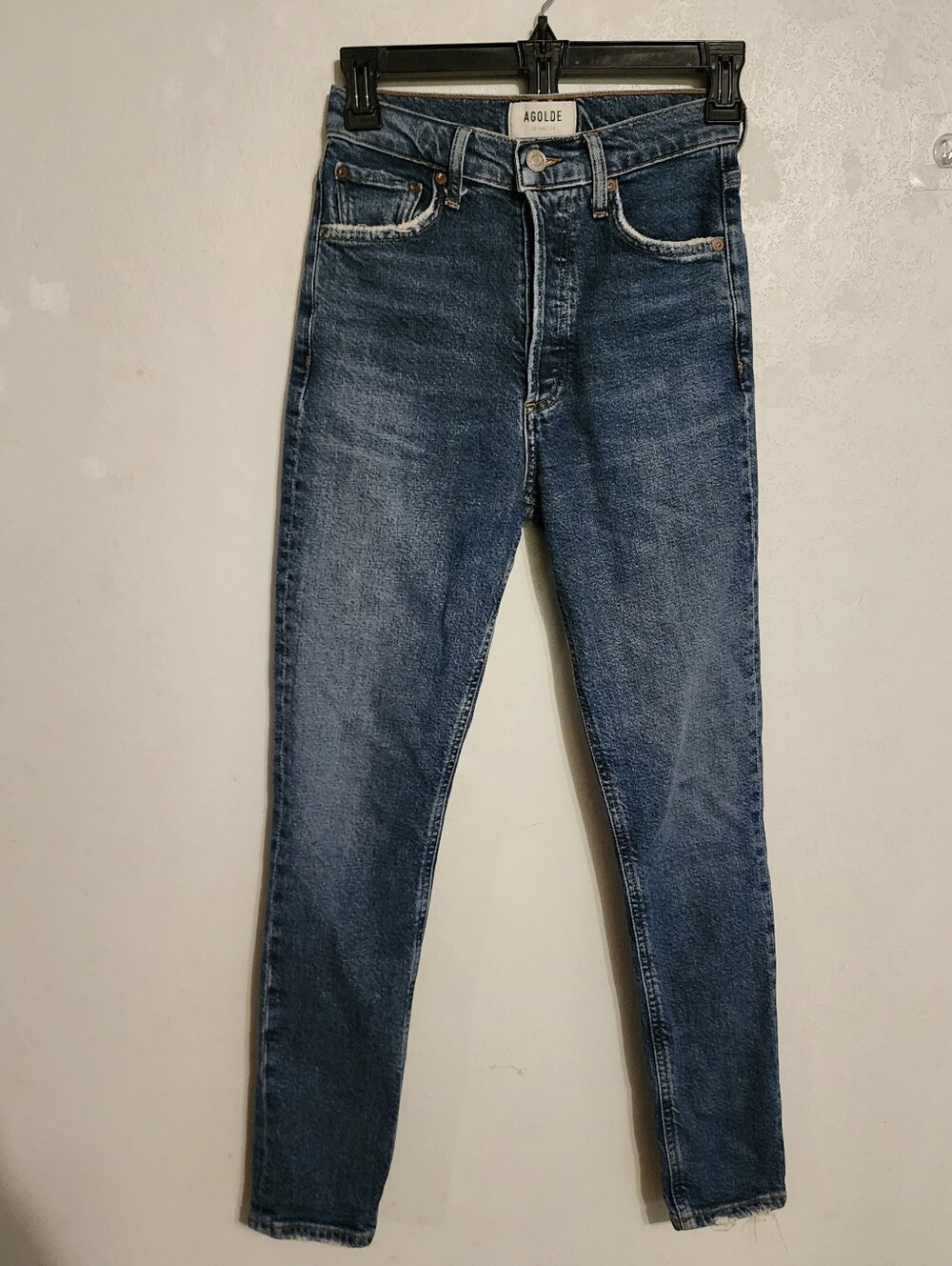 AGOLDE Nico High Rise Slim Fit Jeans Button Fly Size 23 (See All Pictures)